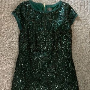Vince Camuto Green Sequin Dress